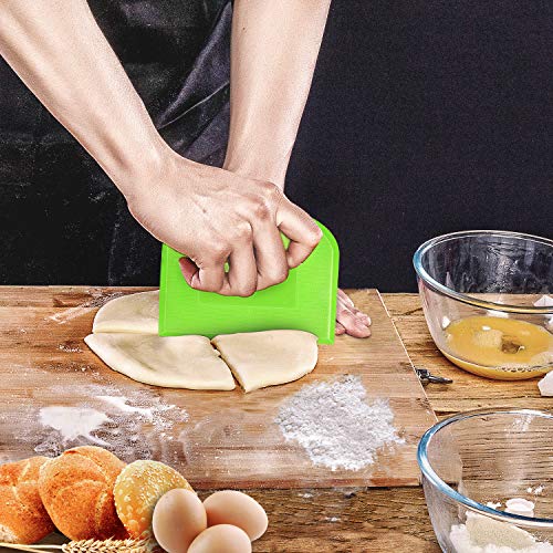 Plastic Cutting Bread Scraper Tool Pastry Knife Dough Cutter Bread Bow Bench Knife (2 Count)
