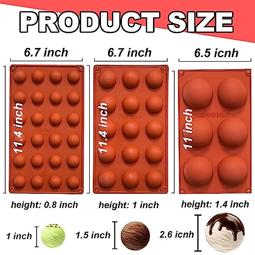Semi Circular Silicone Molds (82 Count)