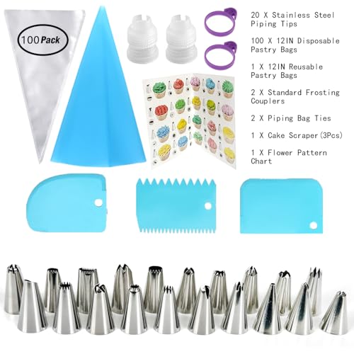 Piping Bags and Tips Set