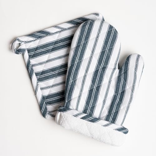 1 Oven Mitt 1 PotHolder & 1 Kitchen Apron Set