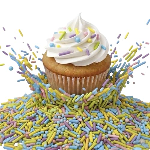 Pastel Rainbow Sprinkles (3 Ounce)