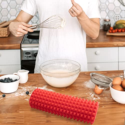 Silicone Baking Mat Red Pyramid Non Stick Bacon Microwave Tray Pastry Mats Red BBQ Grill Mat Baking Supplies oven Liners For Bottom Of Oven