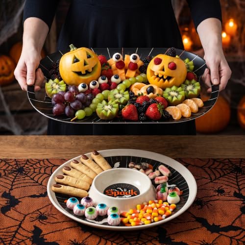 Halloween Gothic Skeleton Serving Trays (2 Count)