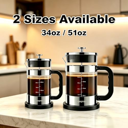 French Press Coffee Maker 34oz