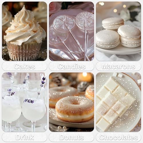White Edible Glitter