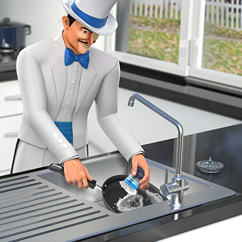 Soap Dispensing Palm Brush Storage Set