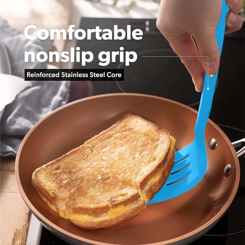 DI ORO Silicone Turner Spatula Set (4 Count)
