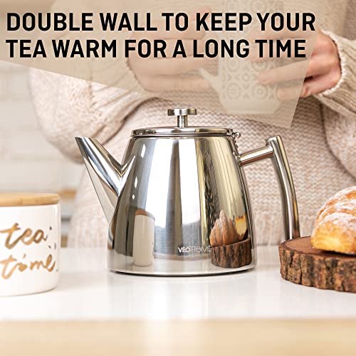Stainless Steel Tea Pot with Infuser