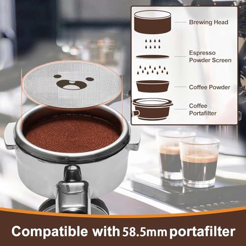 58.5mm Espresso Puck Screen 3 PCS Set (2 Count)