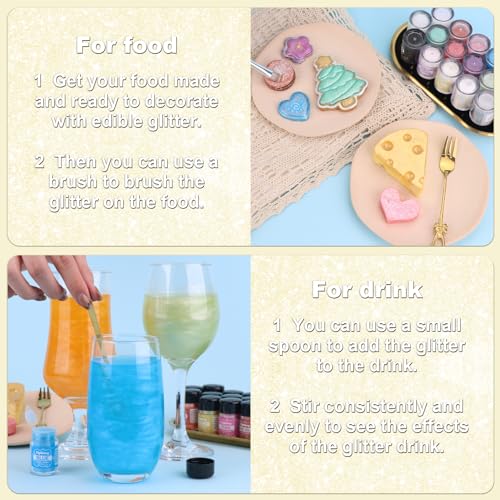 Iridescent Gold Edible Glitter