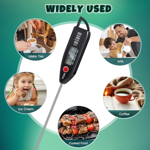 3 Set Digital Food Thermometer Long Probe Instant