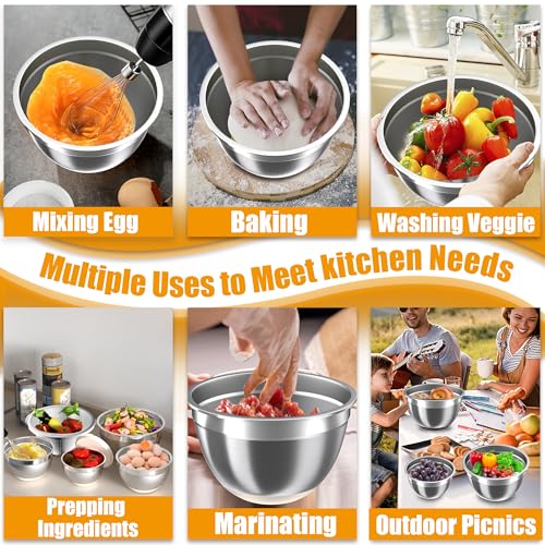 Mixing Bowls with Airtight Lids Set (8 Count)