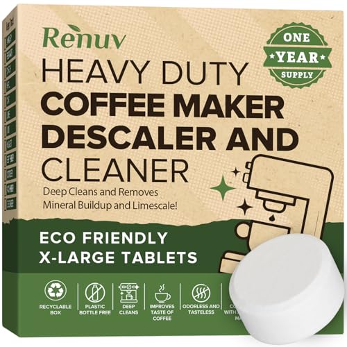 Coffee Maker Cleaner & Descaler Tablets (12 Count)