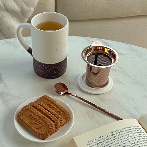 Ceramics Tea Cup with Loose Leaf Infuser