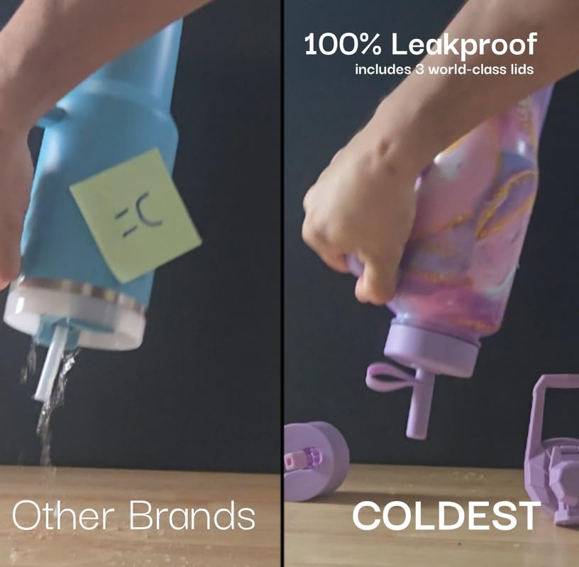 Coldest Tumbler with Handle and Straw