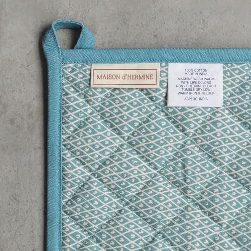 100% Cotton Oven Mitt & Pot Holder Set