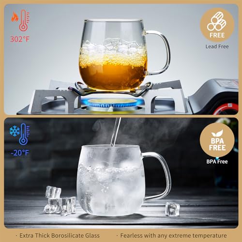Large Glass Tea Cup