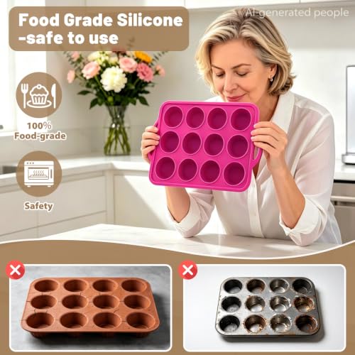 Silicone Mini Muffin Tin Set (2 Count)
