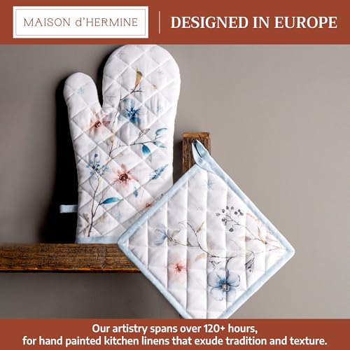 100% Cotton Oven Mitt & Pot Holder Set
