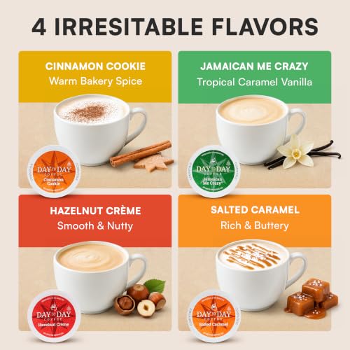 Day To Day Flavored Coffee Pods Variety Pack (120 Count)