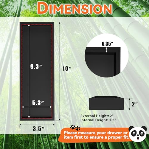 Bamboo Kitchen Drawer Organizer (2 Count)