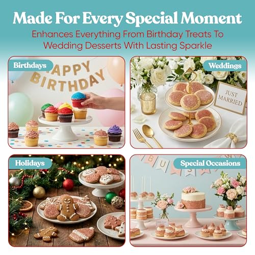 Rose Gold Sanding Sugar for Baking & Cookie Decorating (5 Ounce)