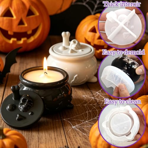 Halloween Resin Jar Molds Set