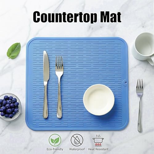Silicone Dish Drying Mat for Multiple Usage