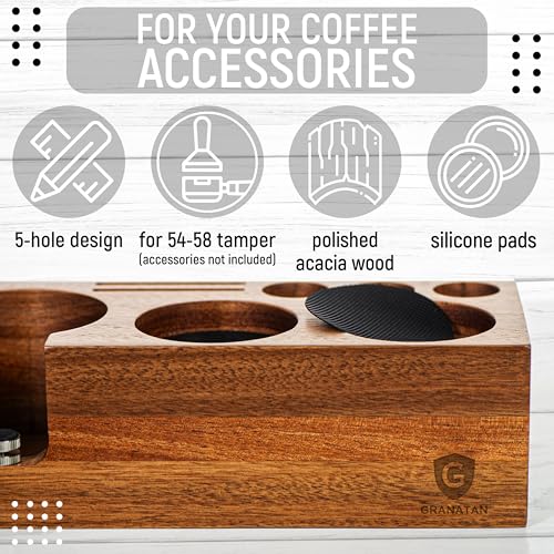 Espresso Tamping Station for 54 mm and 58 mm Portafilters
