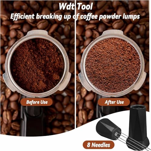 Espresso Tamper Calibrated Spring Loaded Coffee Tamper with Silicone Mat