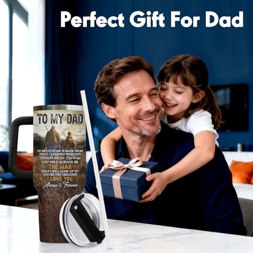 Hunting Father Hunter Partner Life 40 oz Tumbler with Handle