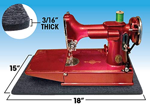 Stay-in-Place Machine Mats - 2 Pieces - 11" x 14" & 15" x 18" - Made in USA