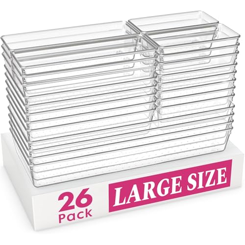 Large Drawer Organizer Bins 26 Pack (26 Count)