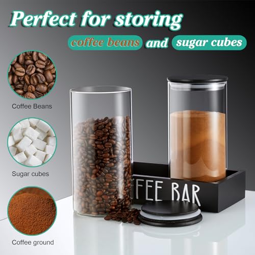 Glass Coffee Canister for Ground Coffee