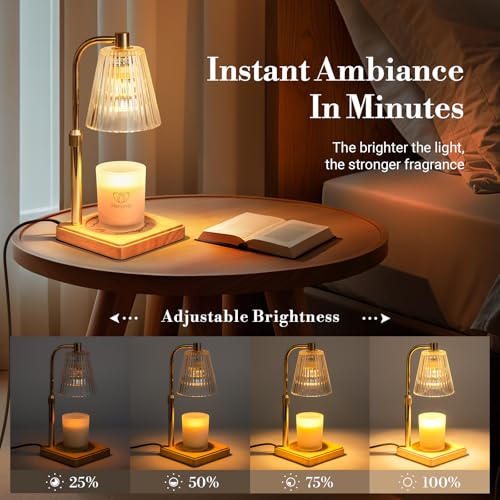 Candle Warmer Lamp with Timer Birthday Gifts for Women Home Decor