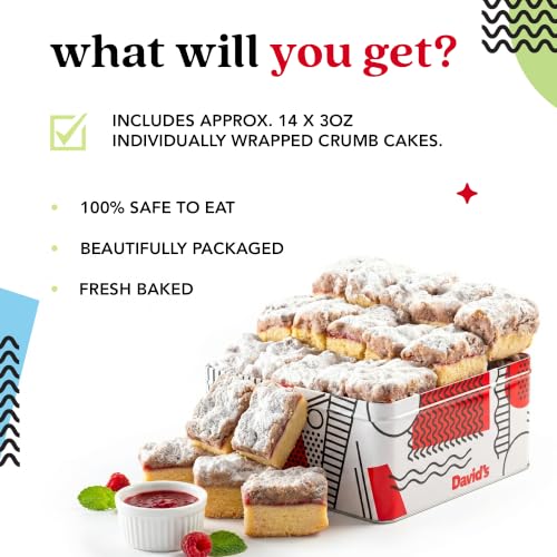 Fresh Baked Gourmet Crumb Cake Food Gift Basket