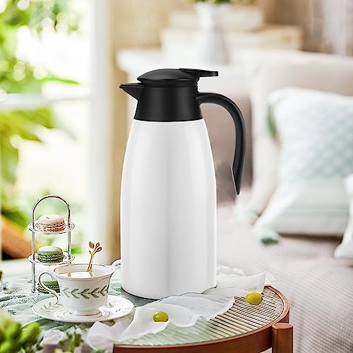 70oz Coffee Carafe Airpot Insulated Coffee Urn Stainless Steel Vacuum Thermal Pot Flask Dispenser for Coffee