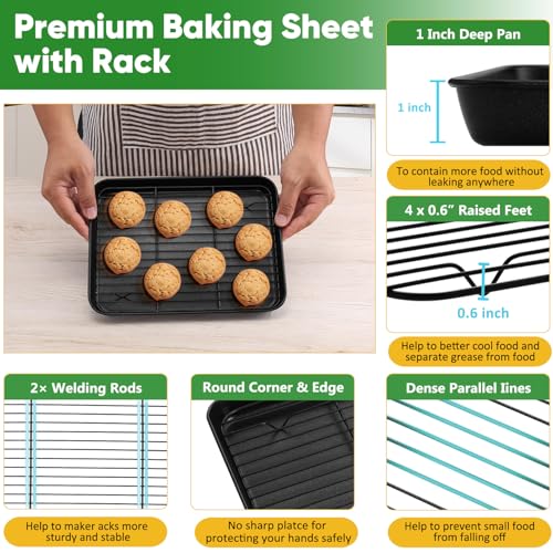 Nonstick Baking Oven Pan with Rack for Cookie