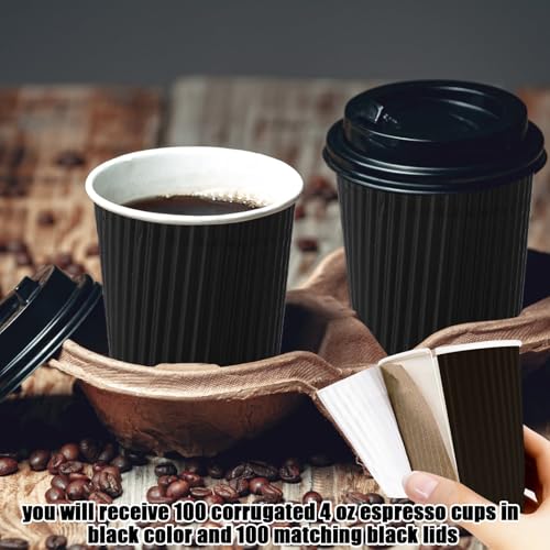 4oz Disposable Paper Espresso Cups (200 Count)