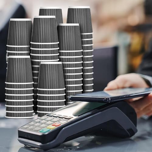 100 Pack 4oz Disposable Espresso Cups with Lids (100 Count)
