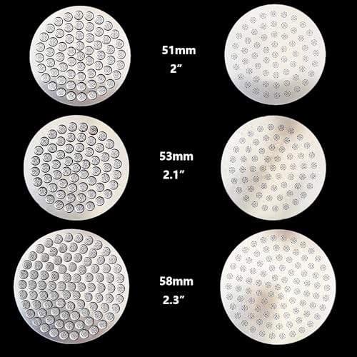 Puck Screen Reusable Mesh Coffee Filter for Espresso Portafilter Basket with Silent Puck Screen Ejector Coffee Grounds Remover Knock