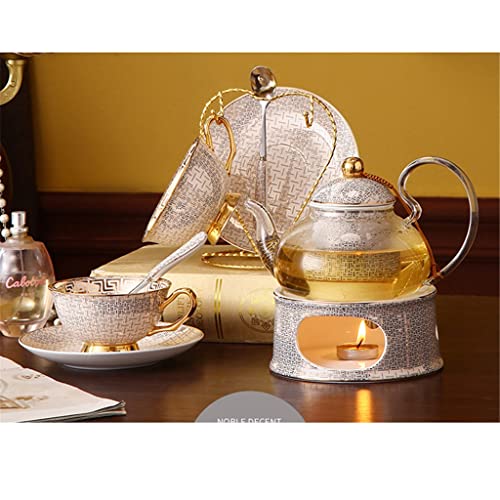 Bone China Afternoon Tea Cup and Tea Set Home Flower Teapot