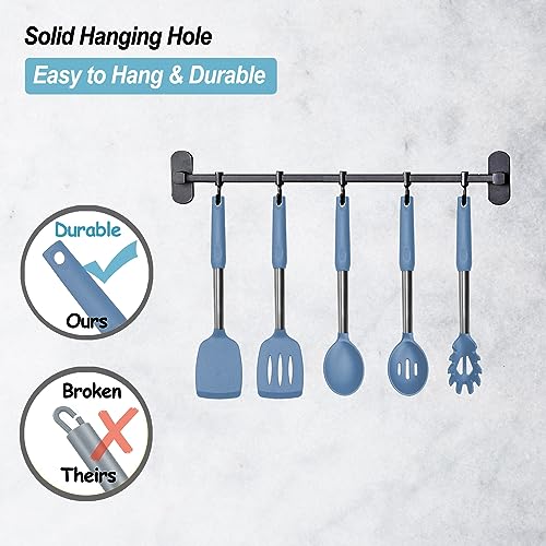 Silicone Spatula and Cooking Spoon (5 Count)