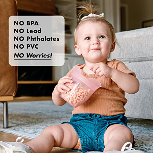 Reusable 100% Silicone Baby + Kid Snack Containers