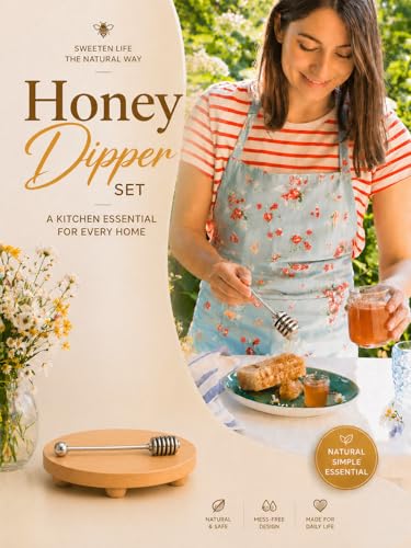 Honey Dipper 6.3 in 304 Stainless Steel Syrup Server Stick (2 Count)