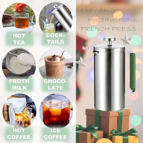 Stainless Steel French Press Coffee Maker 21OZ