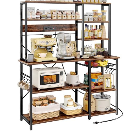 Large Bakers Rack with Power Outlets