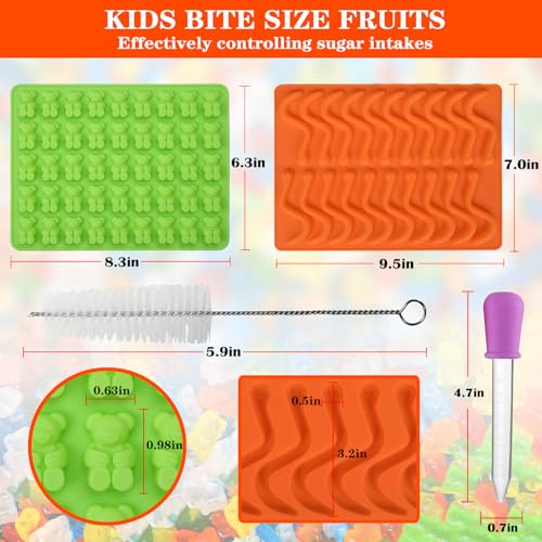 Gummy Bear and Worm Mold Silicone