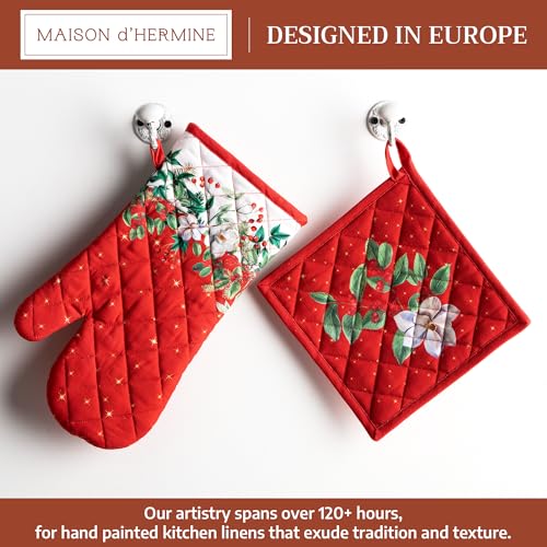 100% Cotton Oven Mitt & Pot Holder Set (2 Count)