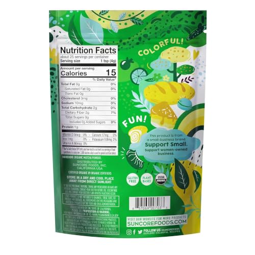 Organic Midori Jade Matcha Powder 3.5oz (3.5 Ounce)